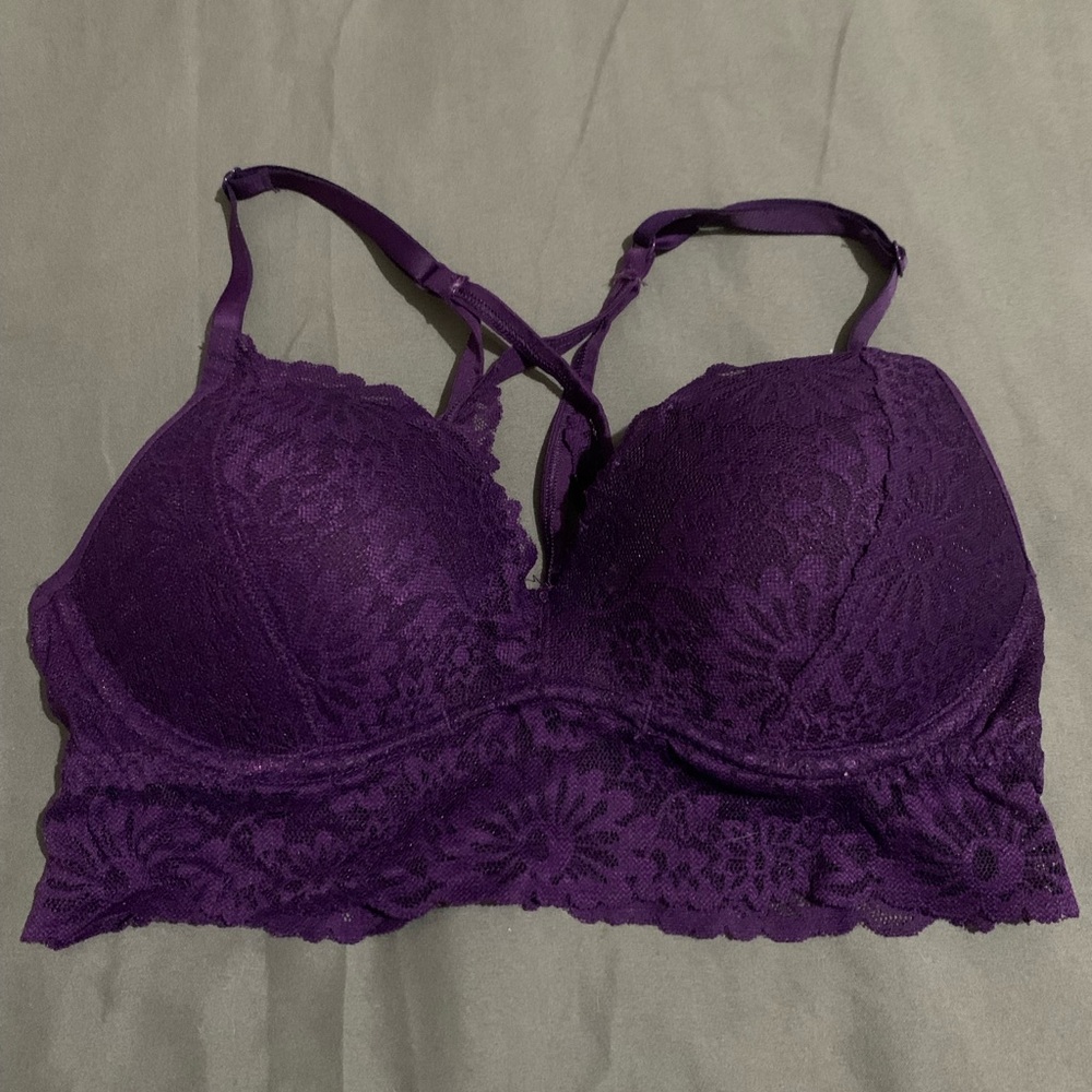 Women's Purple Lace Bralette